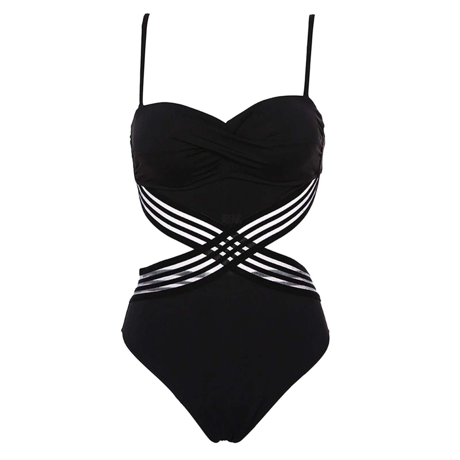 Fashion One-piece Tankini Women Solid Swimsuit Sexy Backless Bikini Swimwear Monokini Bathing Swimming Suit Sexy Female Bikinis